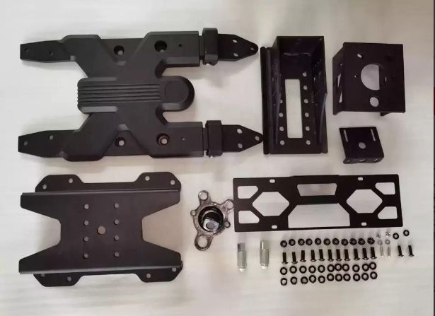 18-23年式JEEP牧馬人JL RR備胎荷葉支架 強化ヒンジセット ブラック 35インチ以下タイヤ対応