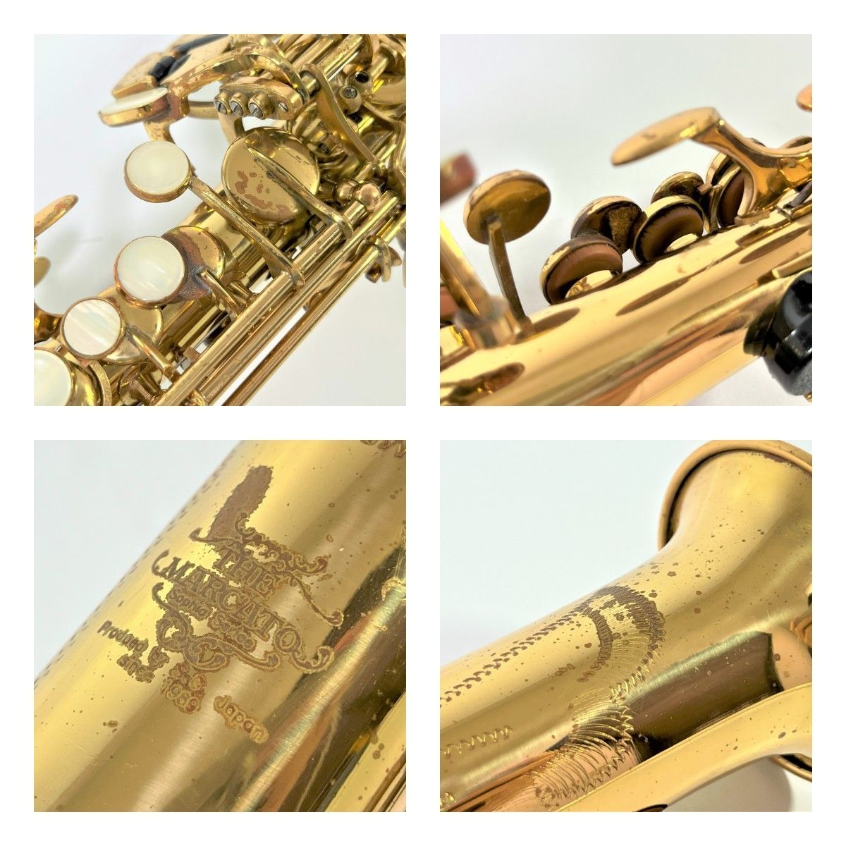 ジャンク品】 THE MARCATO SOPHIA SERIES マルカート ソプラノサックス 