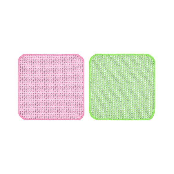 まとめ サンコーびっくりフレッシュ キッチンピカイチ ピンク＆グリーン BO-49 1パック 2枚 ×10セット