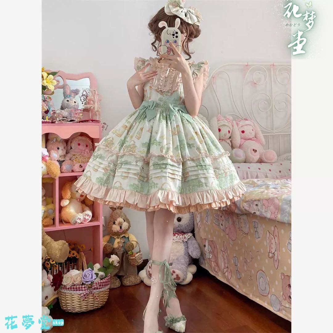 25年 ♥コスプレ ドレスロリータセット 仮装 オリジナル 洋服 ロリータ ワンピース 撮影会 舞台 イベント 原野空間-83