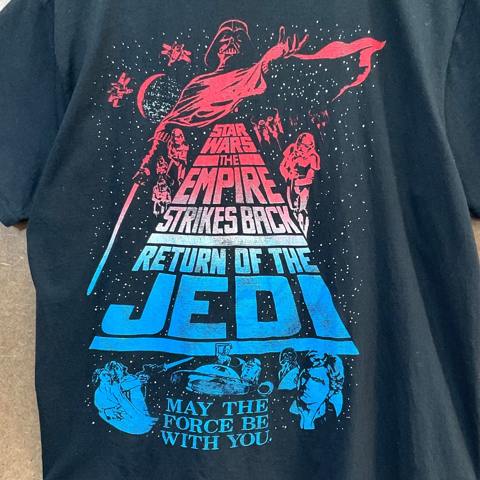 US古着 スターウォーズ エピソード6ジェダイの帰還 イラスト半袖
