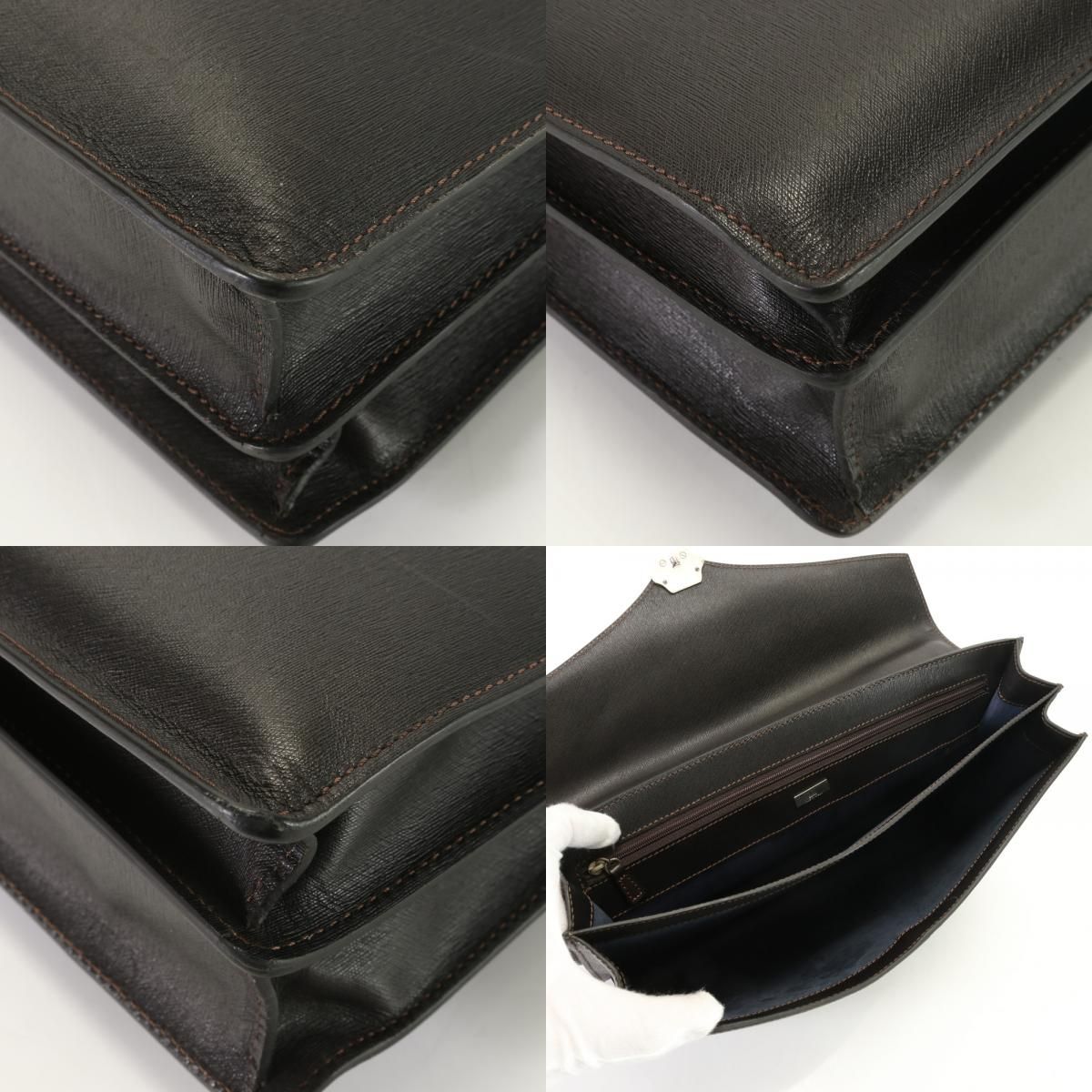 美品 ダンヒル レザー ビジネス バッグ 書類鞄 ブリーフケース 通勤