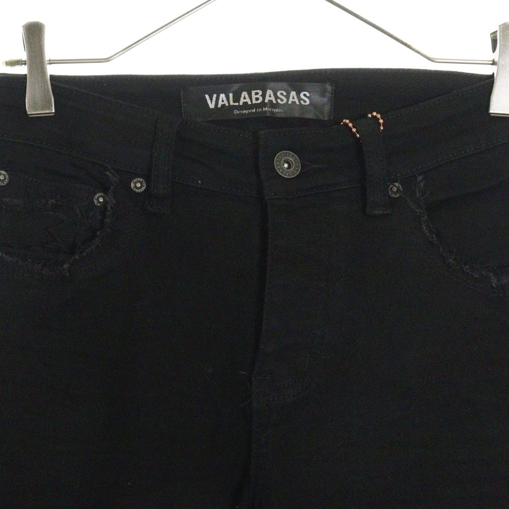 VALABASAS ブラック フリンジデニムパンツ 楽天市場】VALABASAS ヴァラバサス フレアデニムパンツ 28,30
