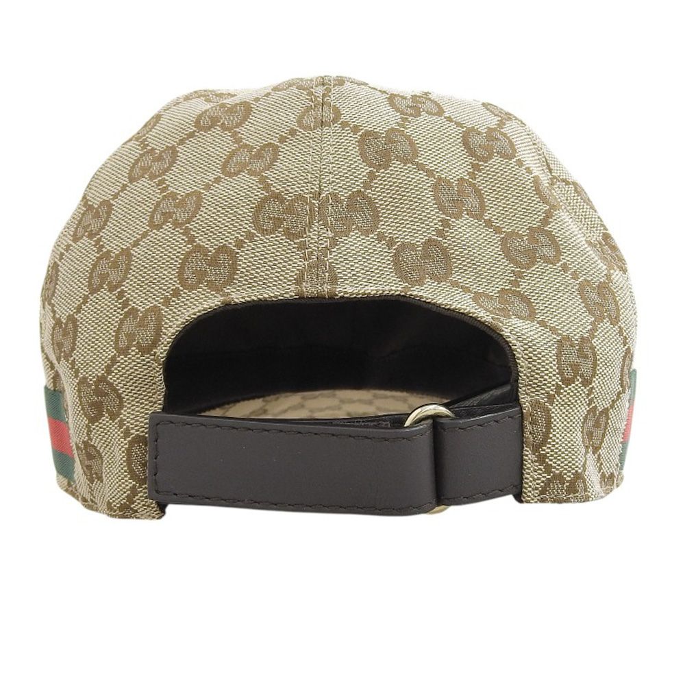 美品 GUCCI グッチ GG柄キャンバス シェリーライン ベースボール