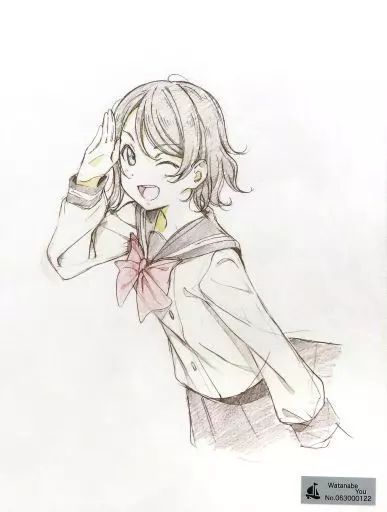 中古】雑貨 渡辺曜 F6アートボード 「ラブライブ!サンシャイン