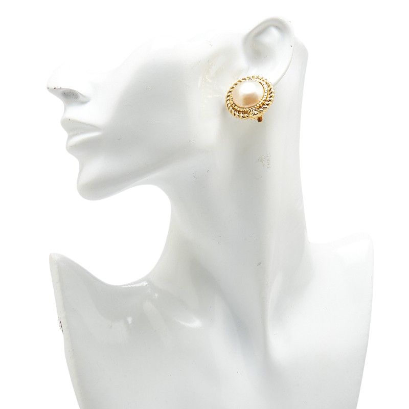 シャネル ココマーク ゴールド メッキ フェイクパール レディース  