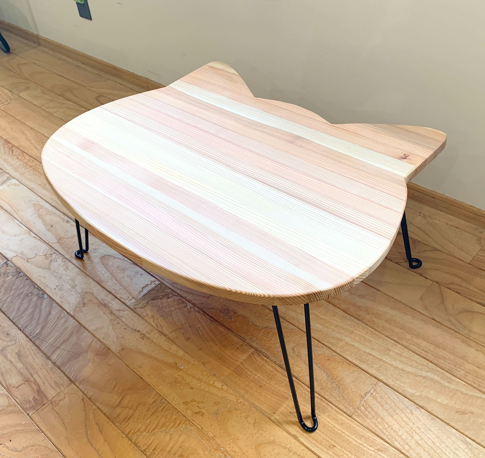 杉のねこちゃぶ台 折りたたみテーブル T144