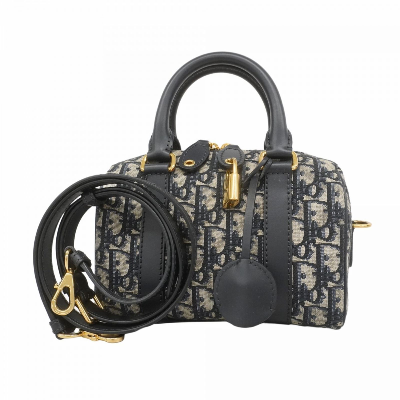 クリスチャン ディオール Christian Dior クリスチャンディオール ハンドバッグ トロッター グルーヴ20 キャンバス ネイビー レディース