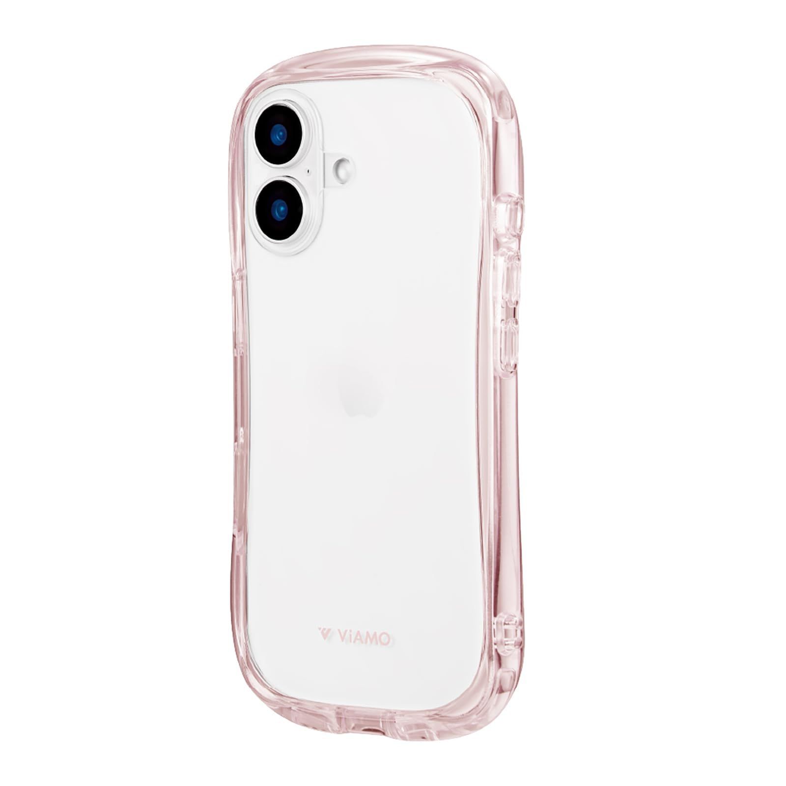 【新着商品】16 耐傷・耐衝撃ハイブリッドケース iPhone 「ViAMO ルプラス crystal」 ピンク LEPLUS LN-IM24VMCRPK