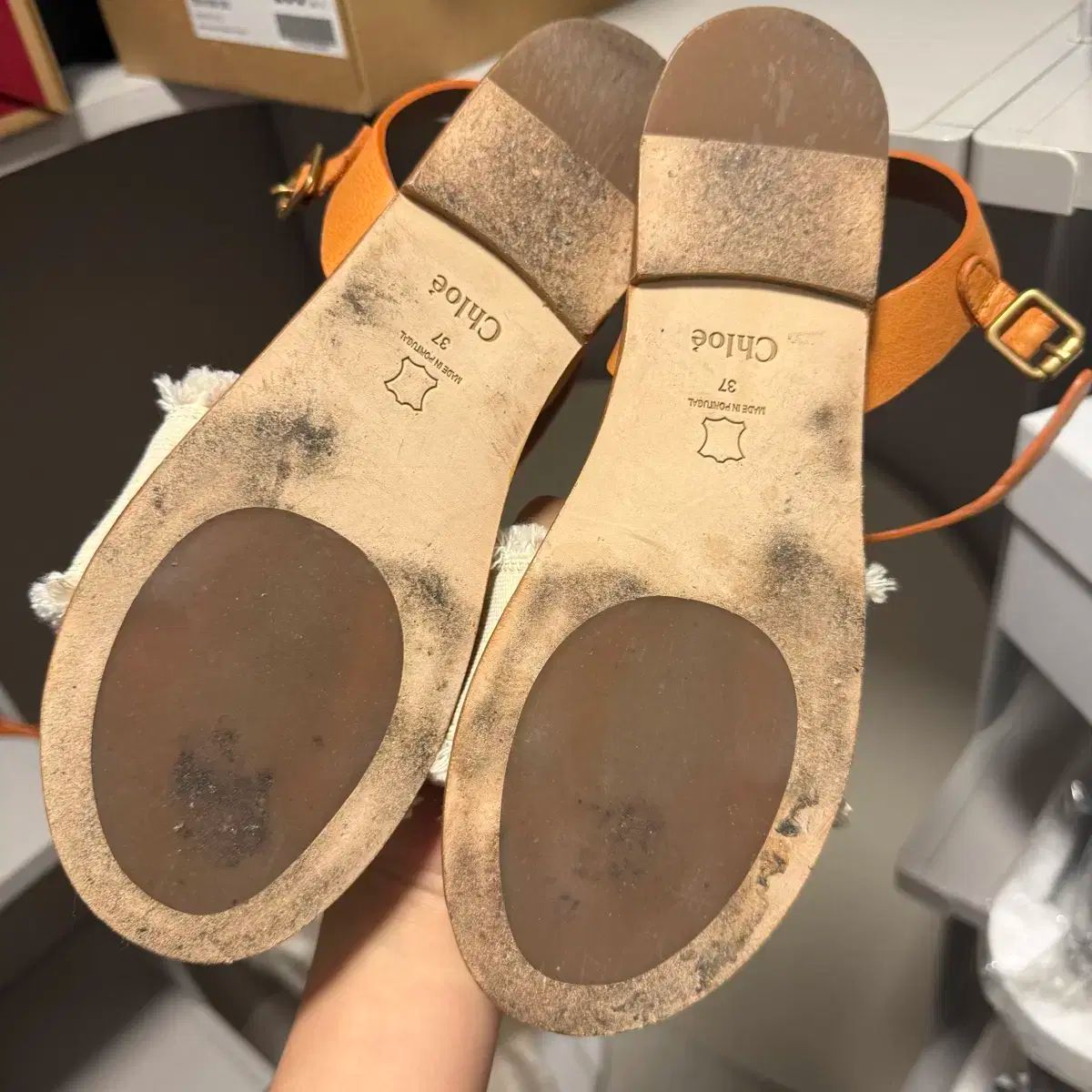 Chloe(クロエ) 正規品 サンダル 37 サイズ （ 235 ー 240