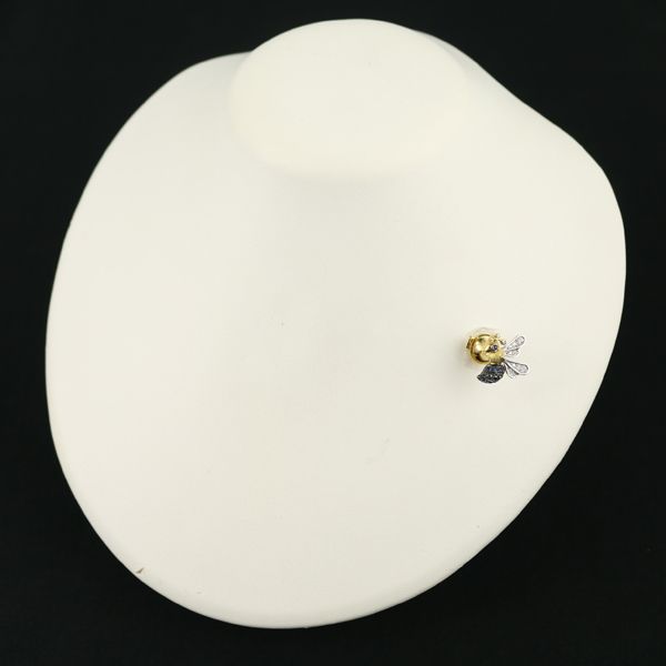 石川暢子ブローチ 石川暢子 ブローチ ダイヤ ダイヤモンド 0.40ct サファイア 0.19