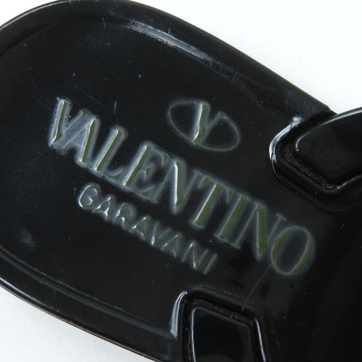 極美品◇春夏◎ VALENTINO ヴァレンティノ リボンモチーフ付 ラバー