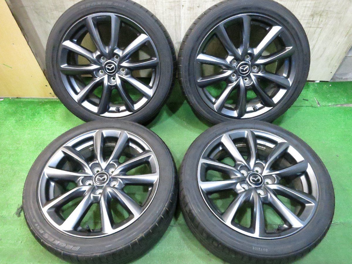 *送料無料* バリ溝！20年！キレイ！9.5分マツダ3 純正 215/45R18 トーヨー プロクセス R51A 18インチ PCD114.3/5H3011109Hノ