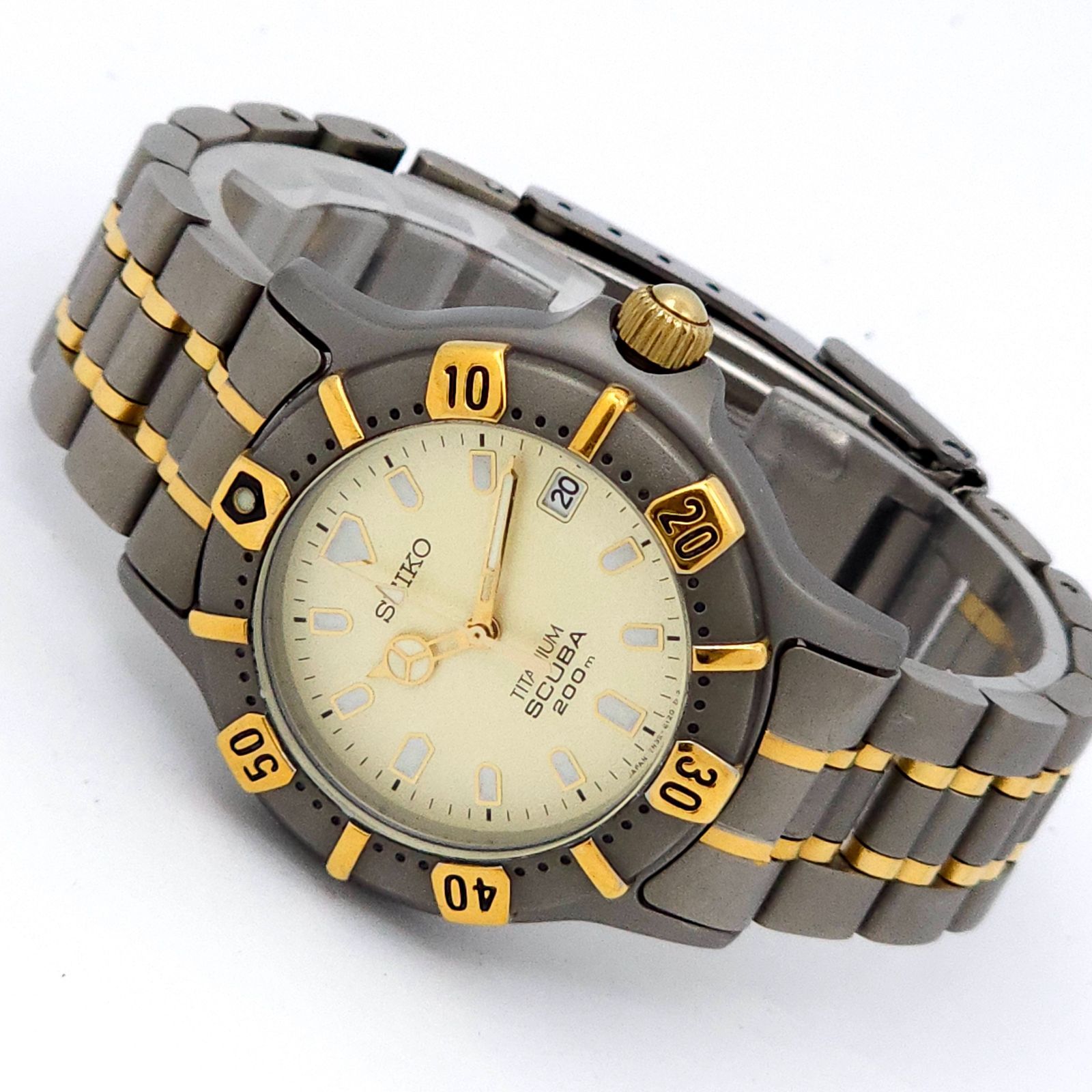 ☆良品 SEIKO セイコー スキューバ200m 7N35-6100 QZ 動作品
