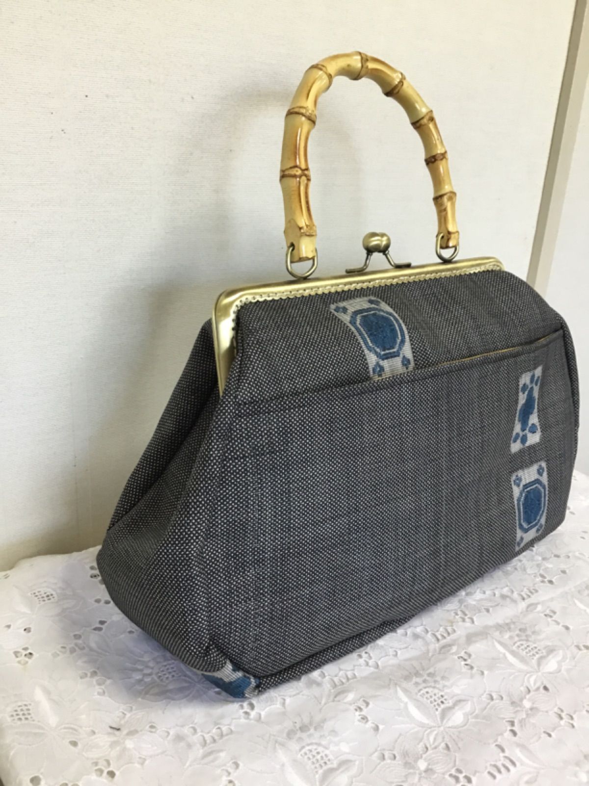 花ぷらら・ハンドメイド・リメイク・カバン・がま口バック