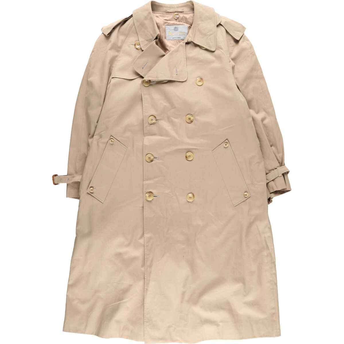 古着 アクアスキュータム Aquascutum トレンチコート カナダ製 メンズL/evb002886