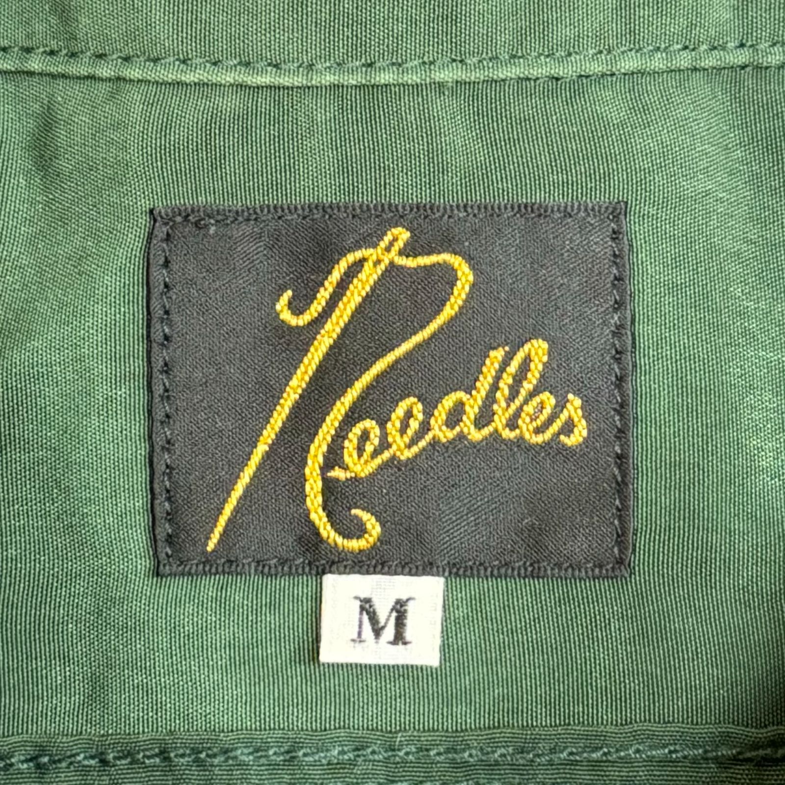 定価16500円 NEEDLES 21ss S/S Work Shirt-Poly Cloth ポリエステル 