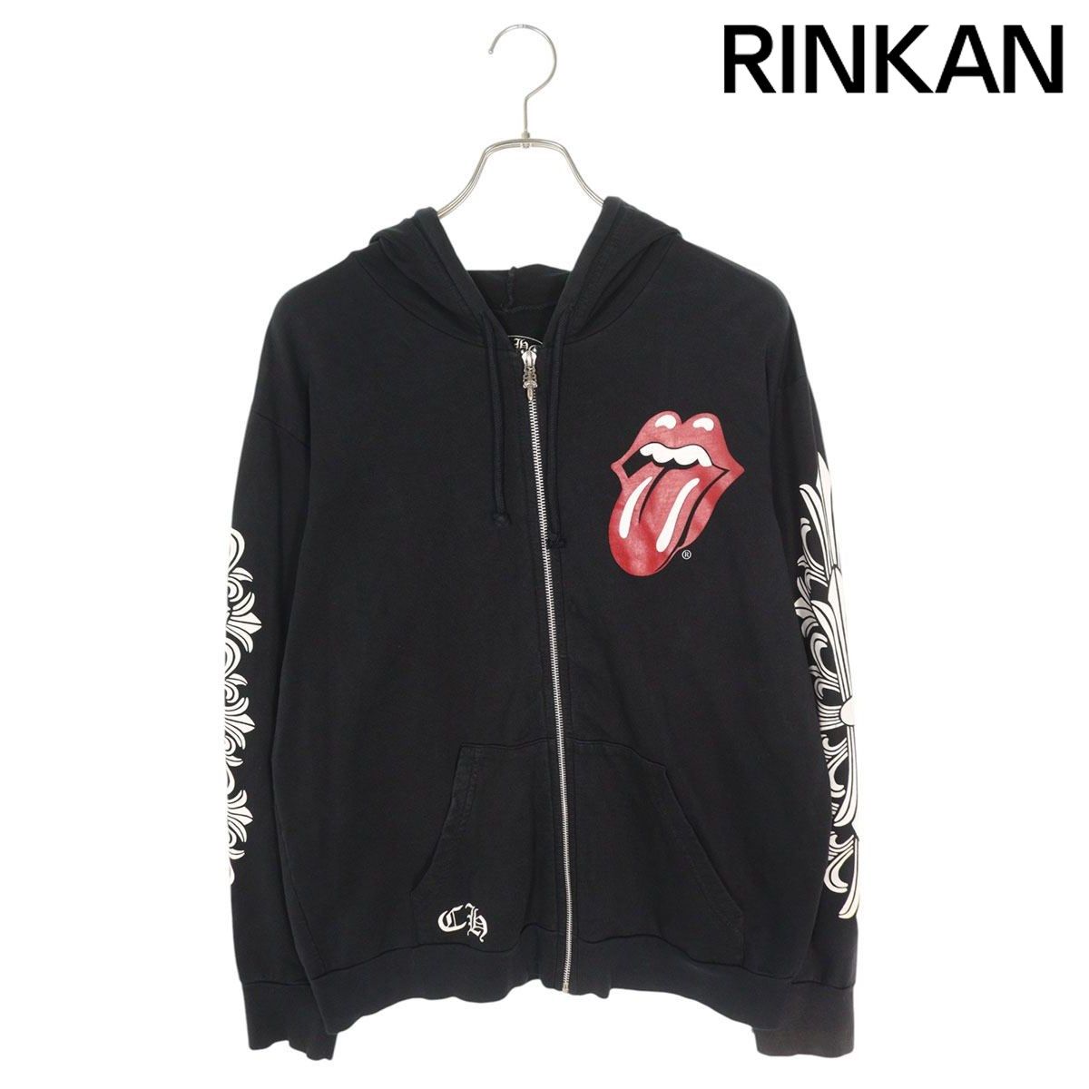 クロムハーツ  SWTSHRT HD ZIP リップアンドタンプリントジップアップパーカー メンズ L