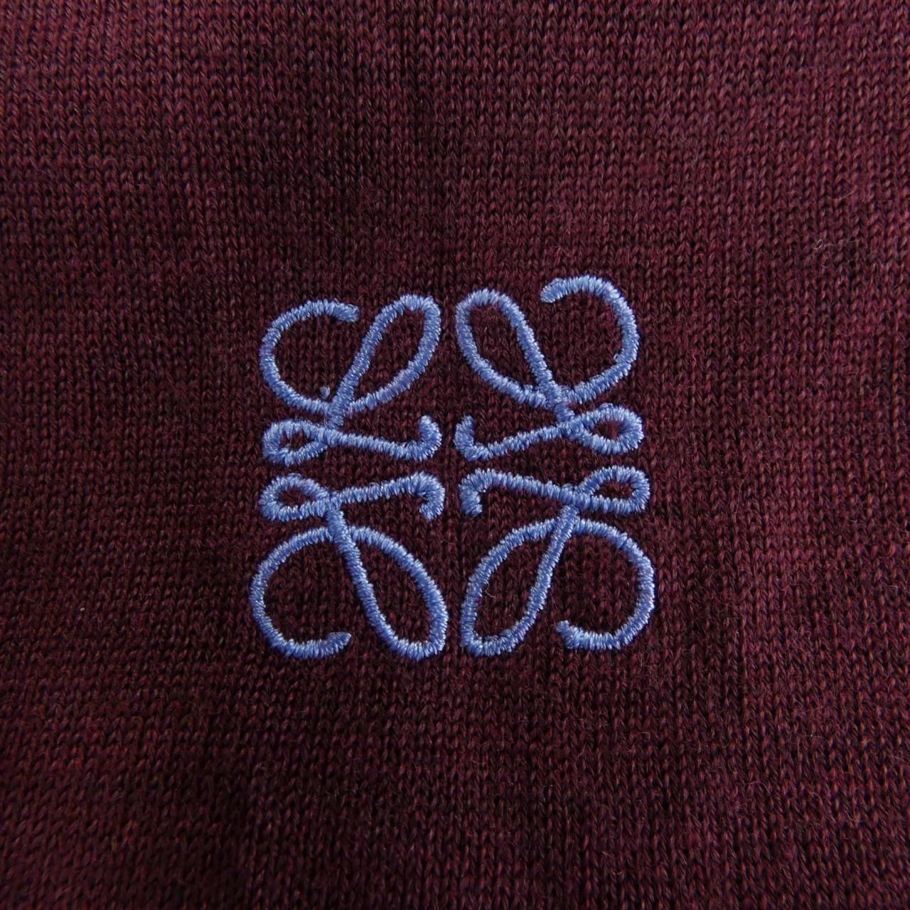 LOEWE ロエベ ヘンリーネックポロシャツ ホワイト 刺繍 サイズM LOEWE