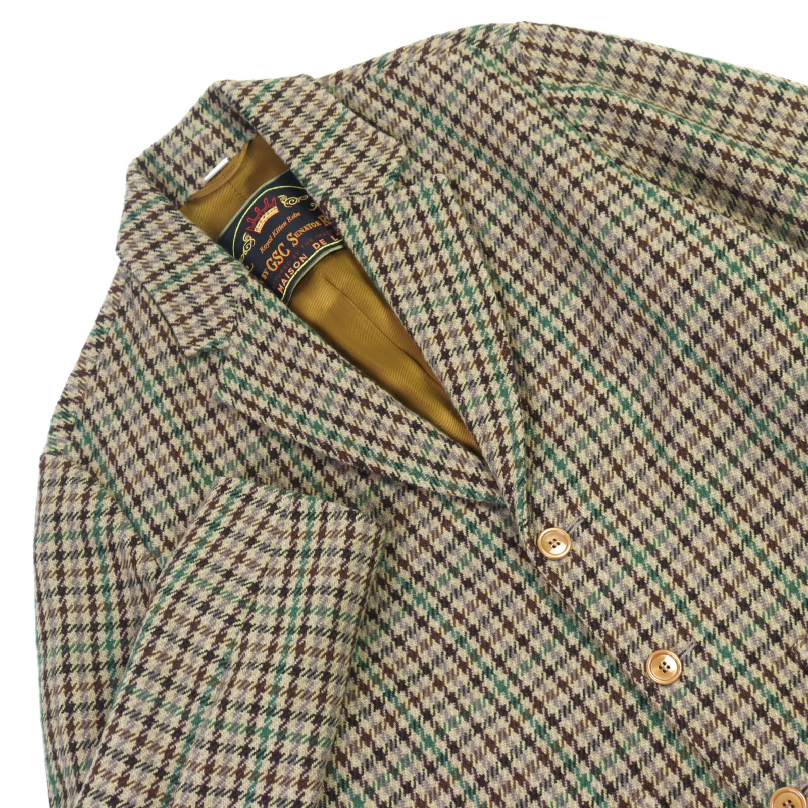 美品○GUCCI グッチ 595447 ハウンドトゥース ウールブレンド