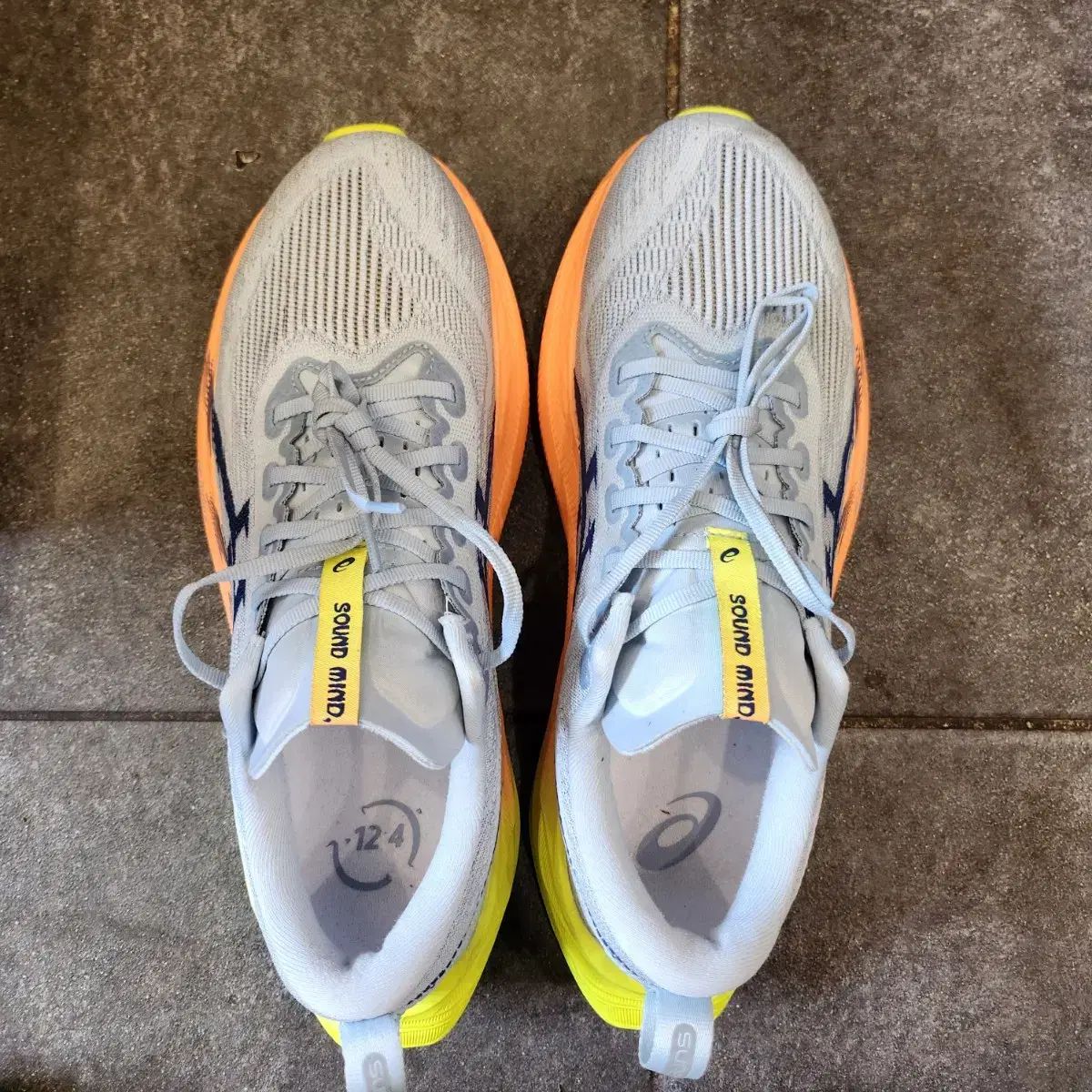 Asics アシックス スーパーブラスト 2 パリ クール グレー セーフティ イエロー 265