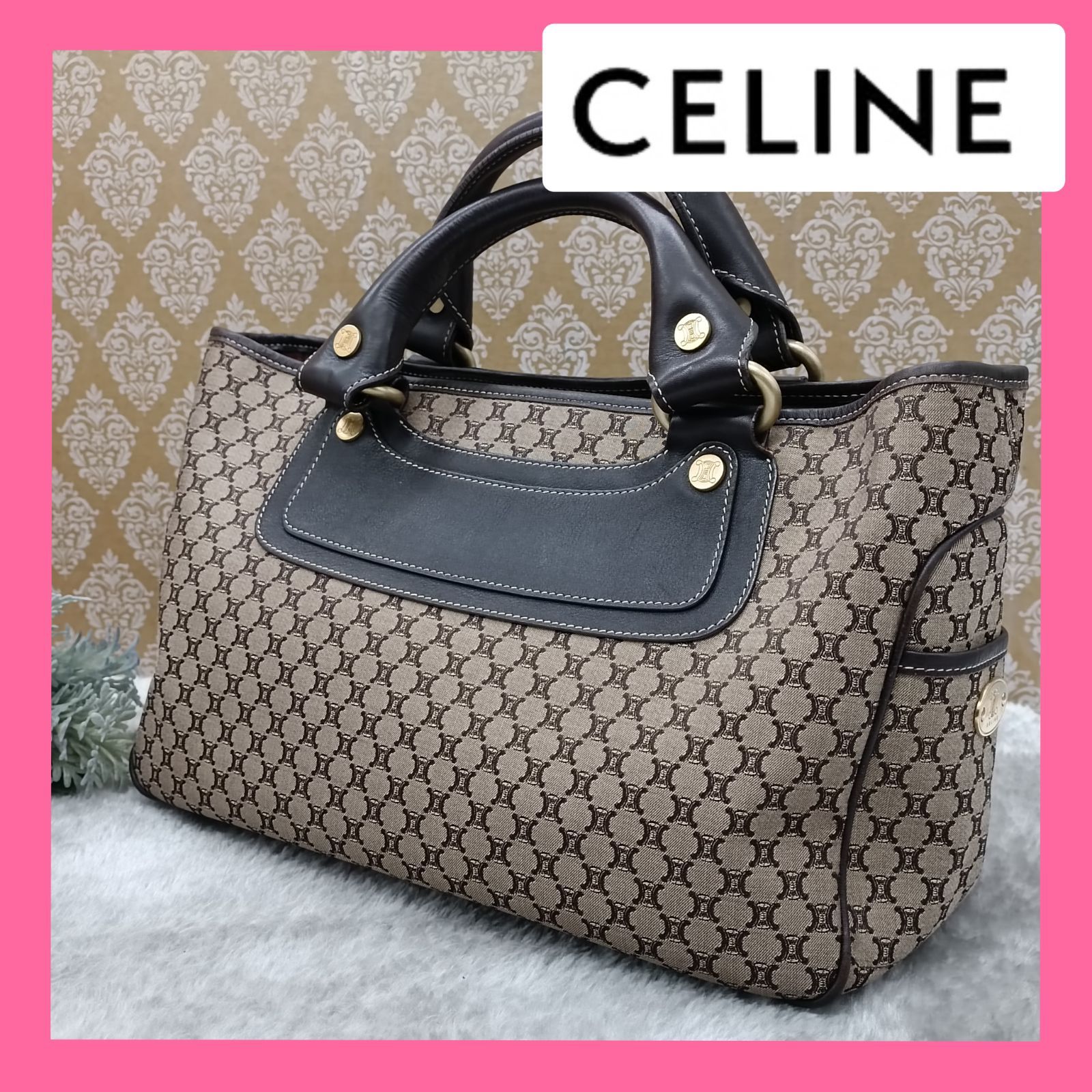 CELINE セリーヌブギーバッグ　ハンドバッグ　トリオンフ　総柄宜しくお願いします