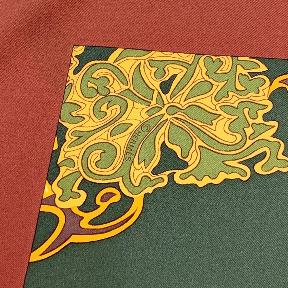 中古】【箱付き】 HERMES エルメス シルク カレ90 ART des