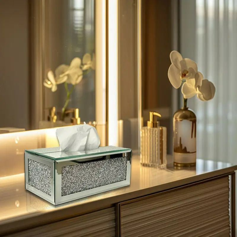 ティッシュケース シルバー