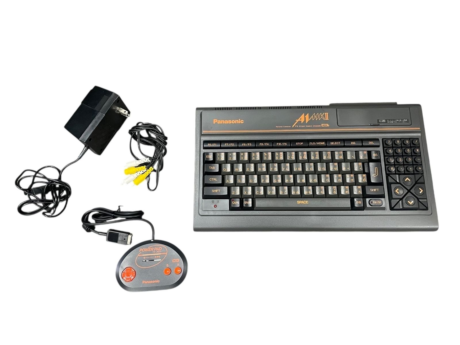 Panasonic パナソニック FS-A1MKII MSX2 パーソナルコンピュータ 本体 動作 済み RCAケーブル 電源コード パワーパッド付き