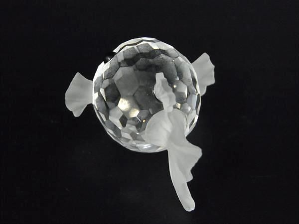 □新品同様□ SWAROVSKI スワロフスキー 013960 クリスタル フグ