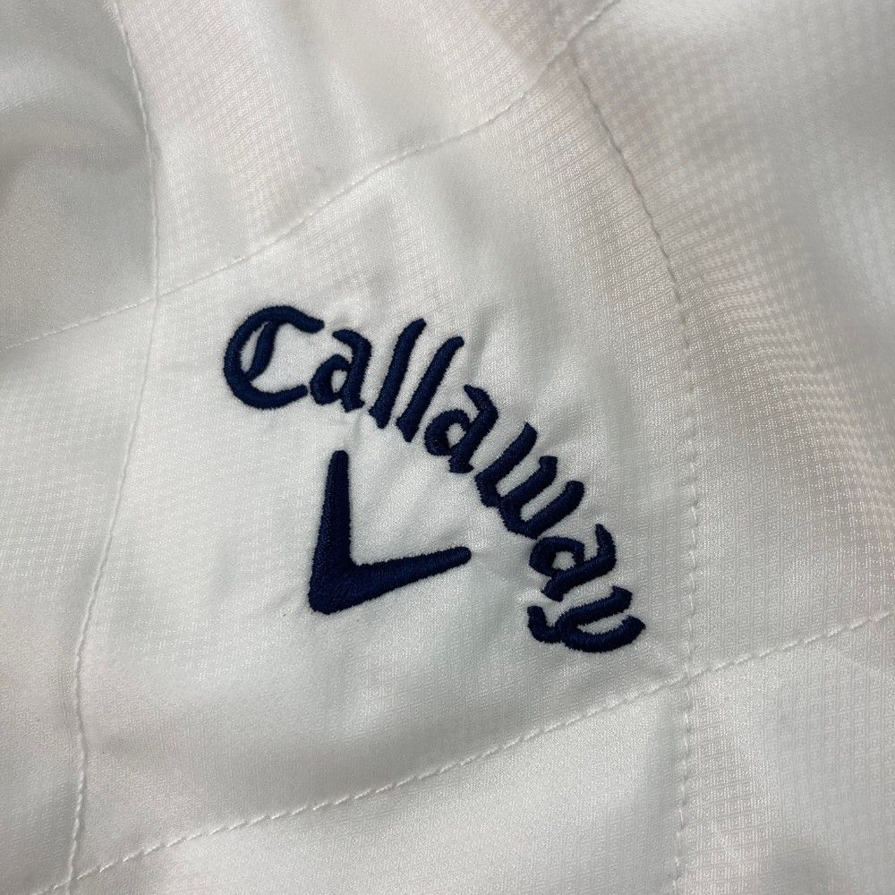 サイズ：3L CALLAWAY キャロウェイ  2way 中綿ブルゾン  ホワイト系 [240101453727] ゴルフウェア メンズ ストスト サイズ：3L CALLAWAY キャロウェイ 2way 中綿ブルゾン ホワイト