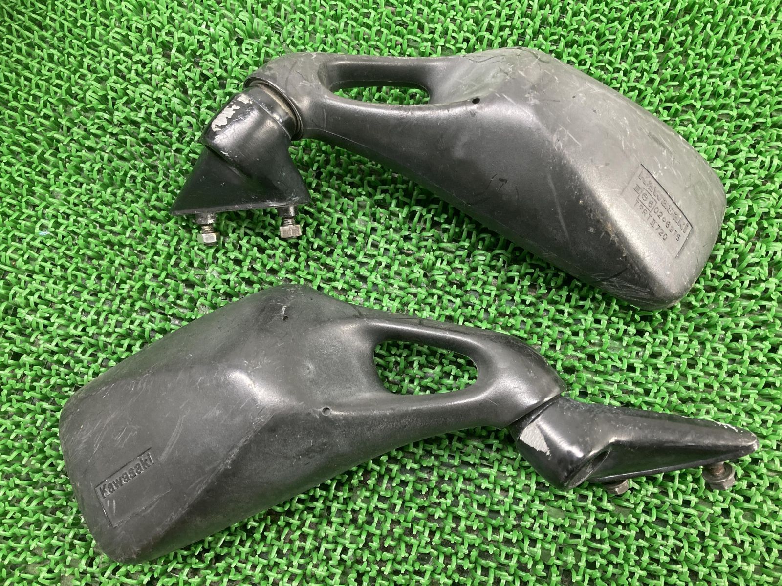 新品，本物保証】 ZX-10 ミラー 左右 カワサキ 純正 中古 バイク 部品