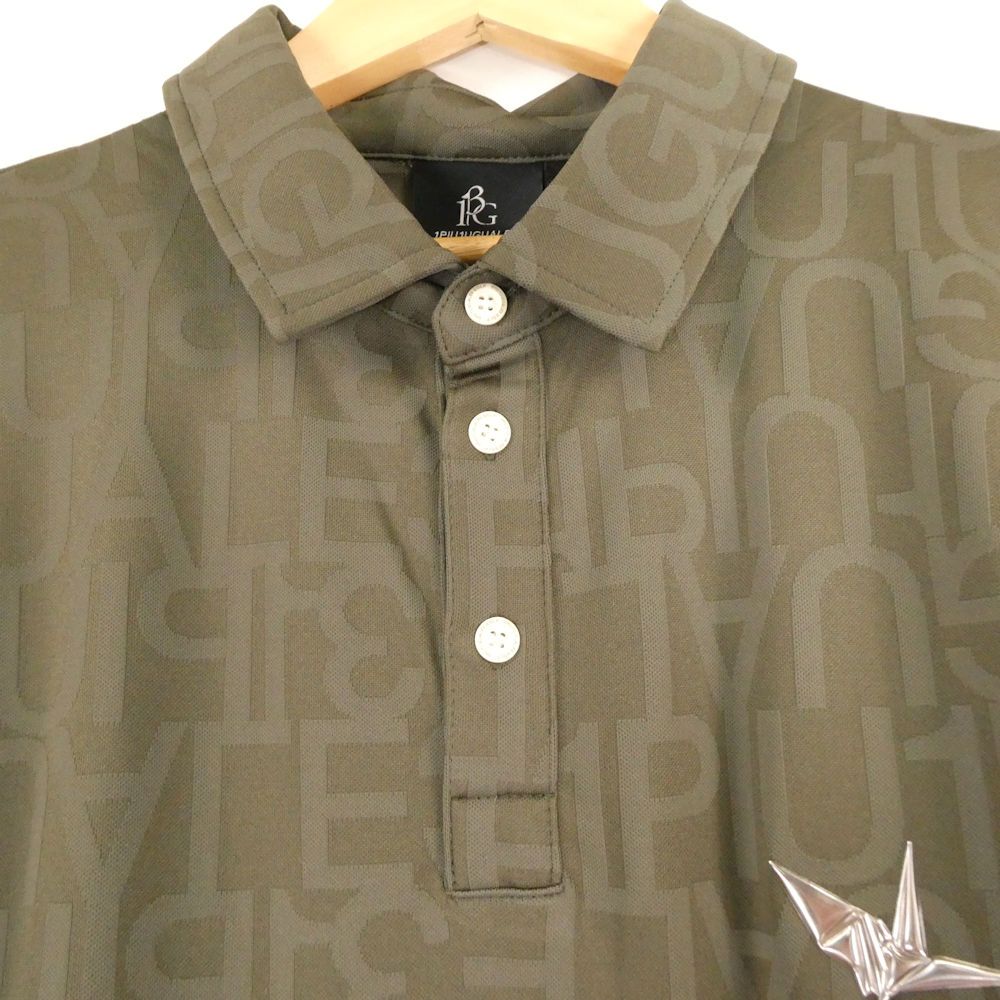 美品 1PIU1UGUALE3 ウノピュウノウグァーレトレ GRT205 113 GOLF S/S POLO ポロシャツ V L ポリエステル100％ ゴルフ 半袖 メンズ HM742A83 美品 1PIU1UGUALE3 ウノピュウノウグァーレトレ GRT205 113 GOLF