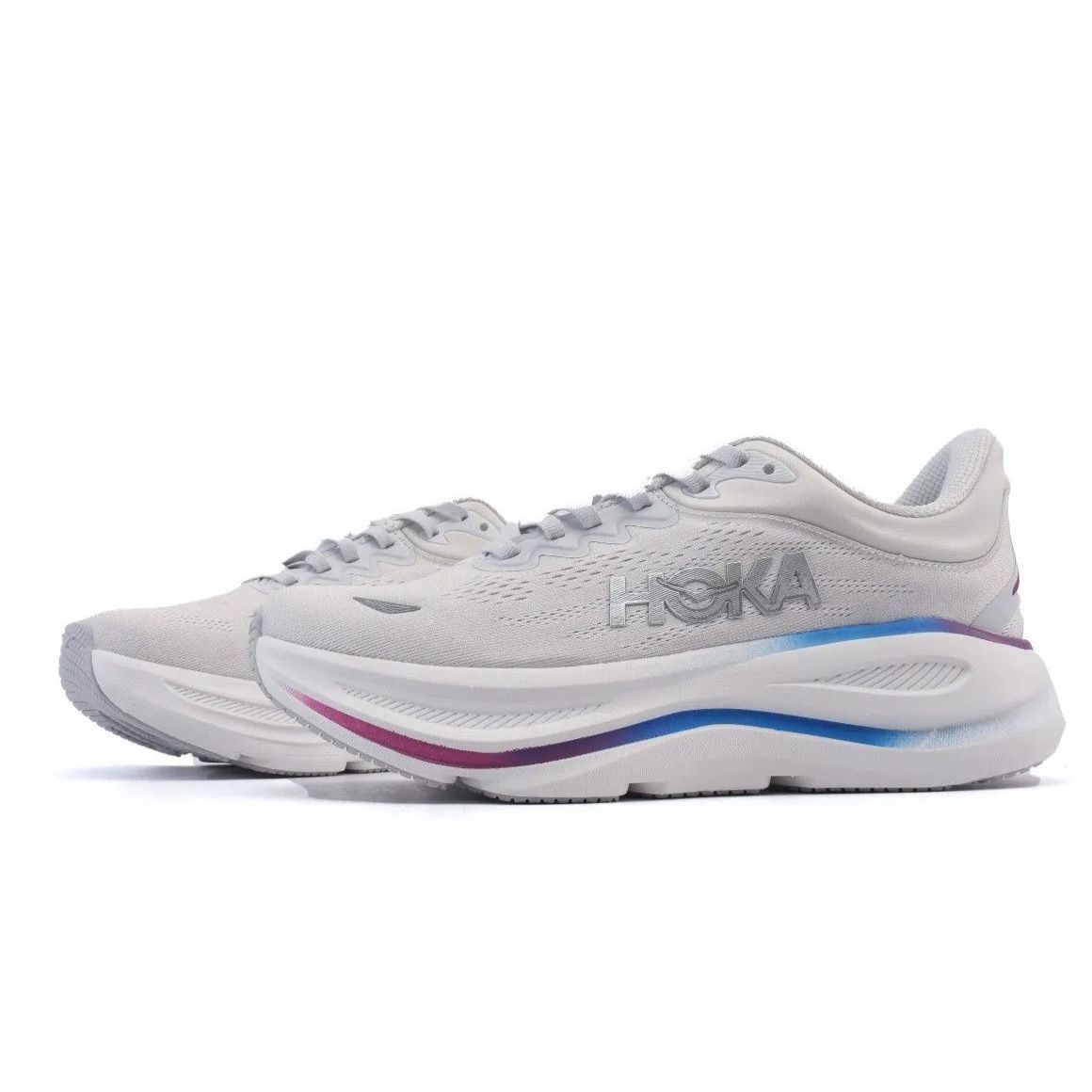 ホカ ボンダイ 9 HOKA ONE ONE Bondi 9 Cosmic Grey White ランニングシューズ ジョギングシューズ 男女兼用