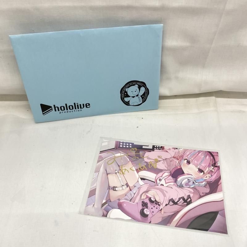 中古】開封)ホロライブ 湊あくあ 誕生日記念2020 箔押し複製
