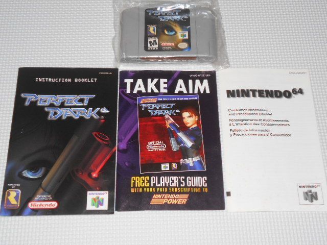 NINTENDO 64 - N64★PERFECT DARK 海外版 北米版 端子清掃済 N64☆PERFECT DARK 海外版 北米版 端子清掃済☆箱付・説明書付