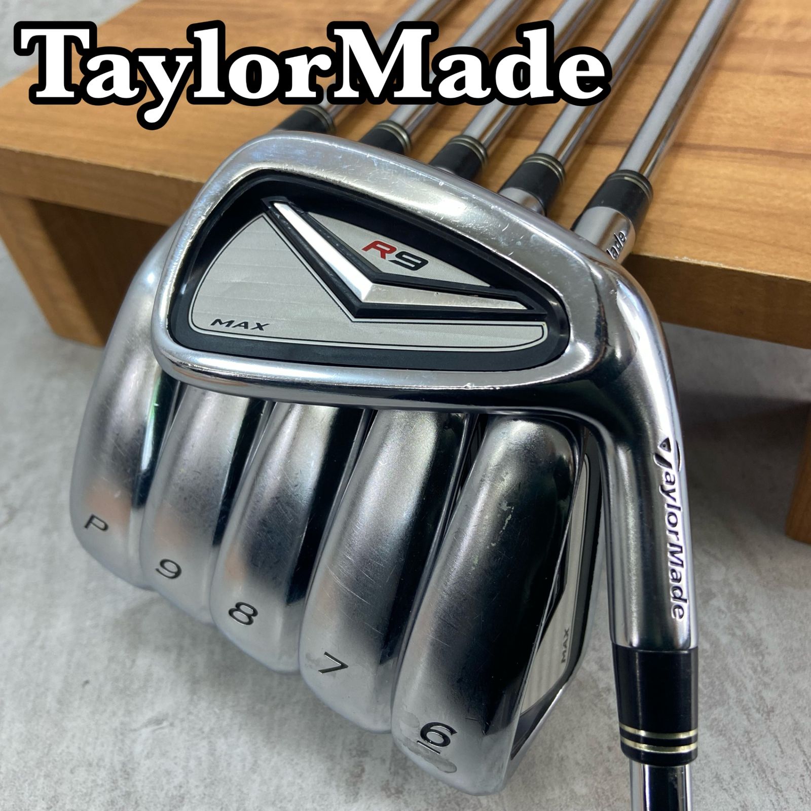TaylorMade - TaylorMade　テーラーメイド　R9　MAX　マックス　メンズゴルフアイアン6本セット　スチール　S　右利き用　ハーフキャビティ TaylorMade テーラーメイド R9 MAX マックス メンズゴルフ