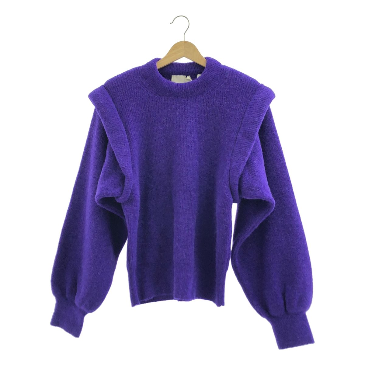 ROHE ロヘ BLAKEY アルパカ混 ボリュームショルダー ニット 40 ブルー レディース