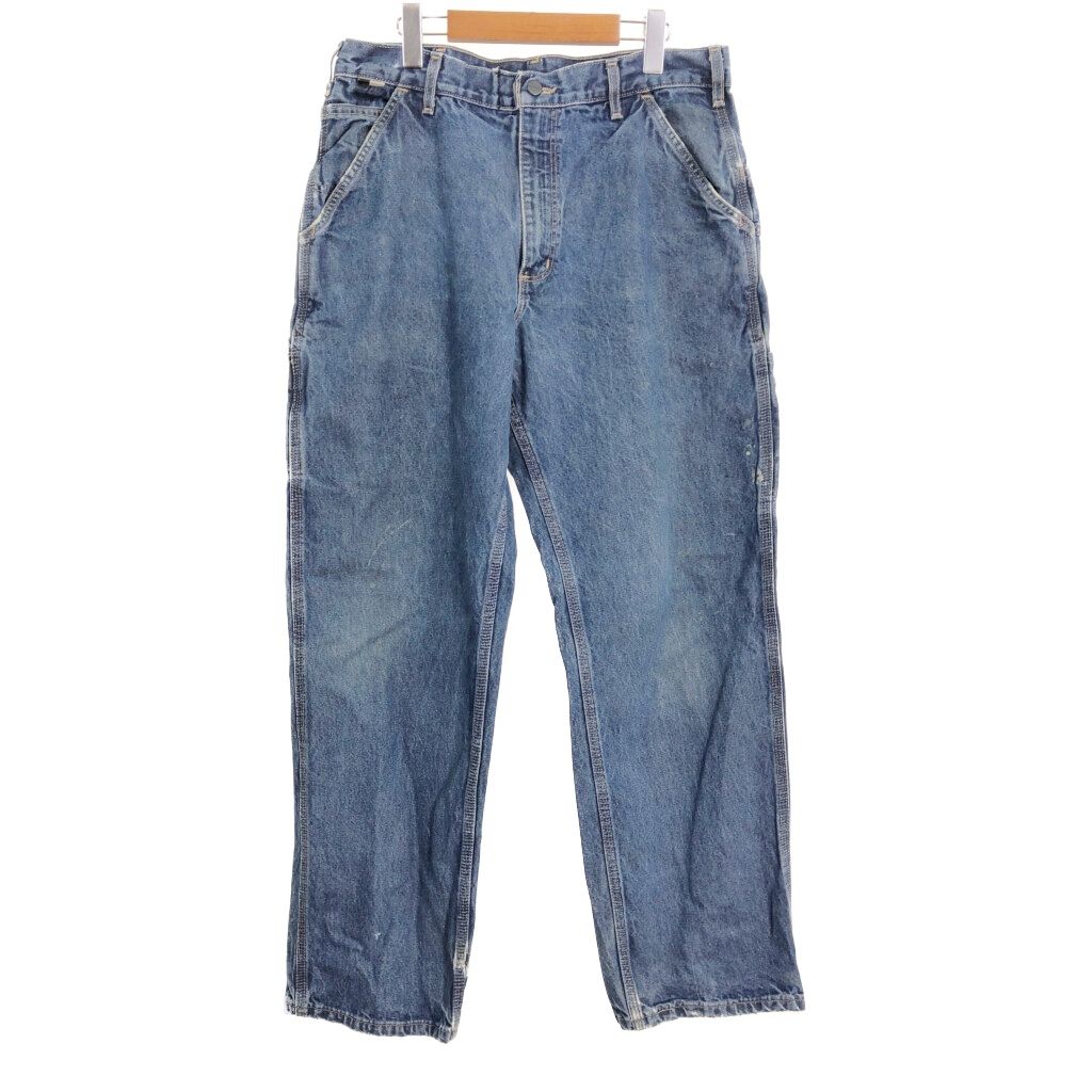 Carhartt カーハート デニム ペインターパンツ ブルー (メンズ W34 L32) 中古 古着 S6768