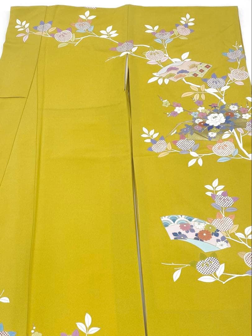 吉澤友禅 振袖 豪華 金駒 金彩 橘 身丈173cm 躾糸付き MO2885 - メルカリ