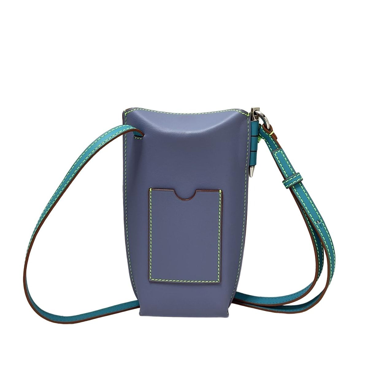 LOEWE グリーン ブルー　バッグ LOEWE(ロエベ) ショルダーバッグ美品 ゲートポケット ライト