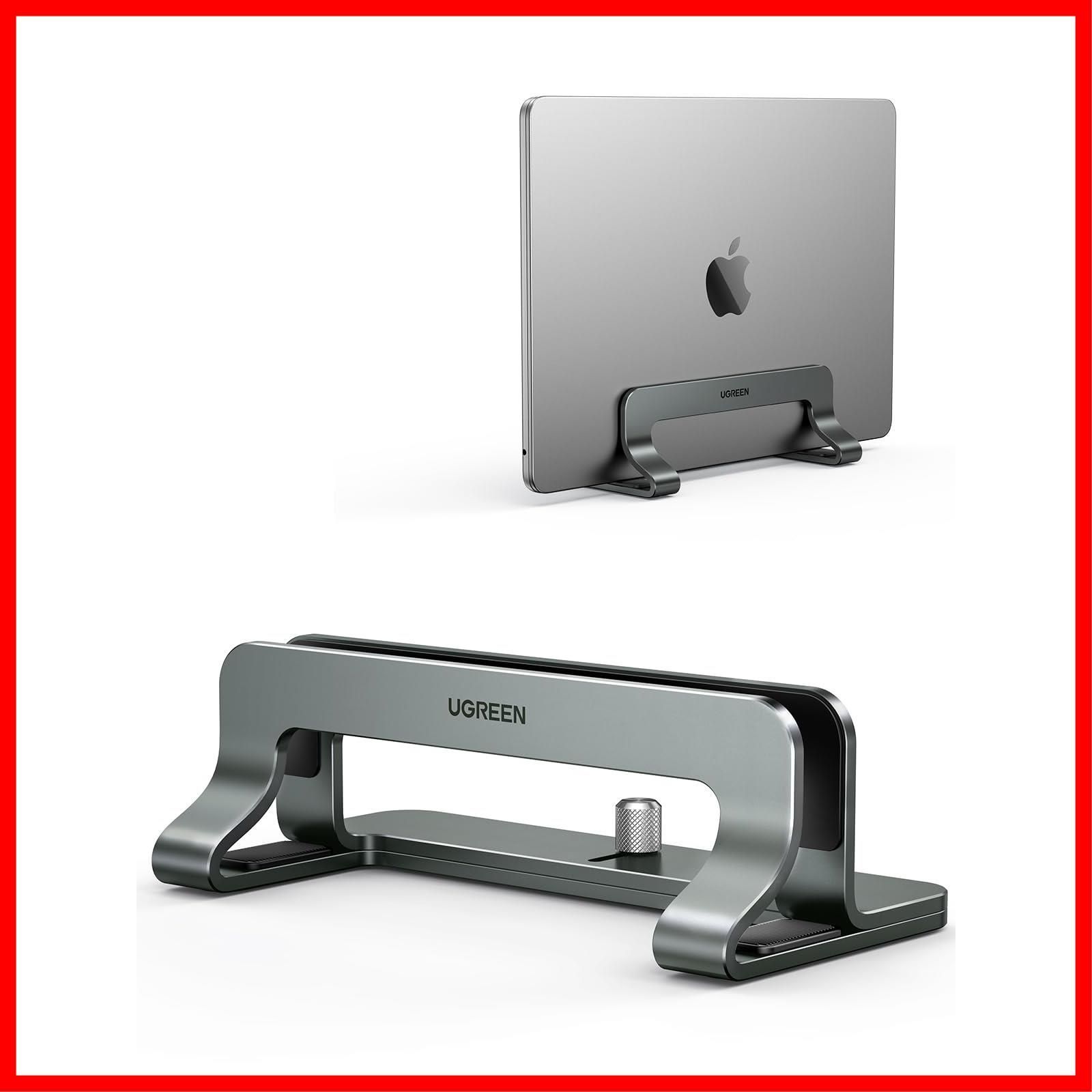 アルミ合金製 幅調整可能 シリコーンゴム傷防止 収納 縦置き pcスタンド 全機種対応Mac/Surface/iPad/HPなど ノートパソコンスタンド 縦型 UGREEN