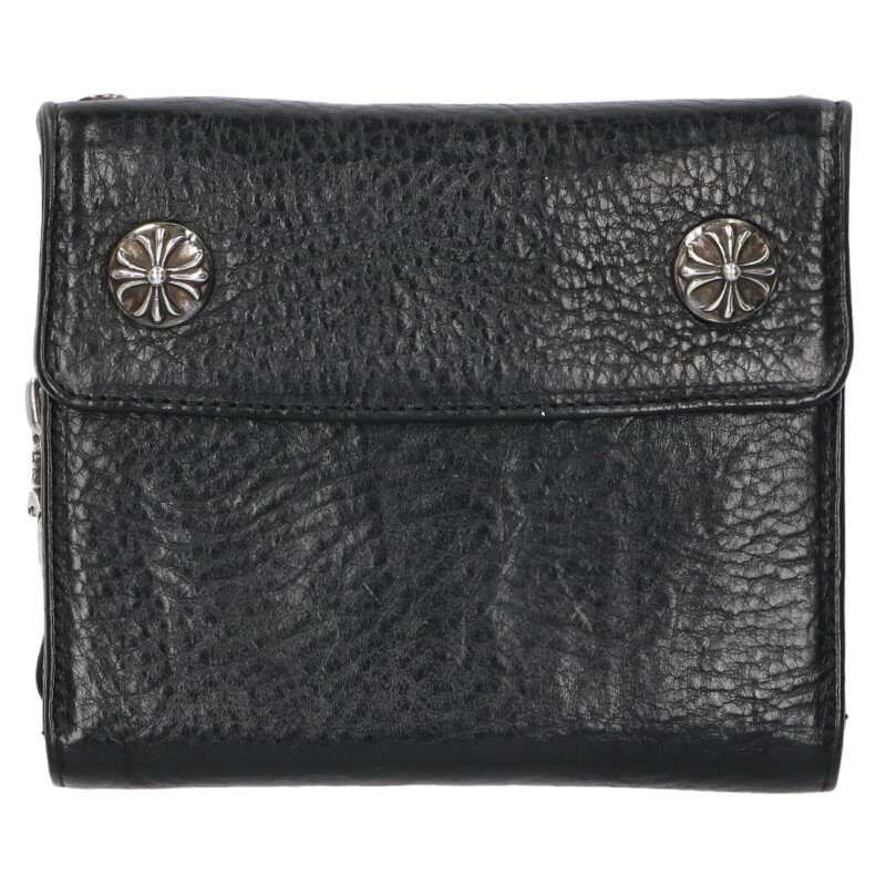 クロムハーツ BIG SPOON|ビッグスプーン クロスボタンレザー財布 メンズ