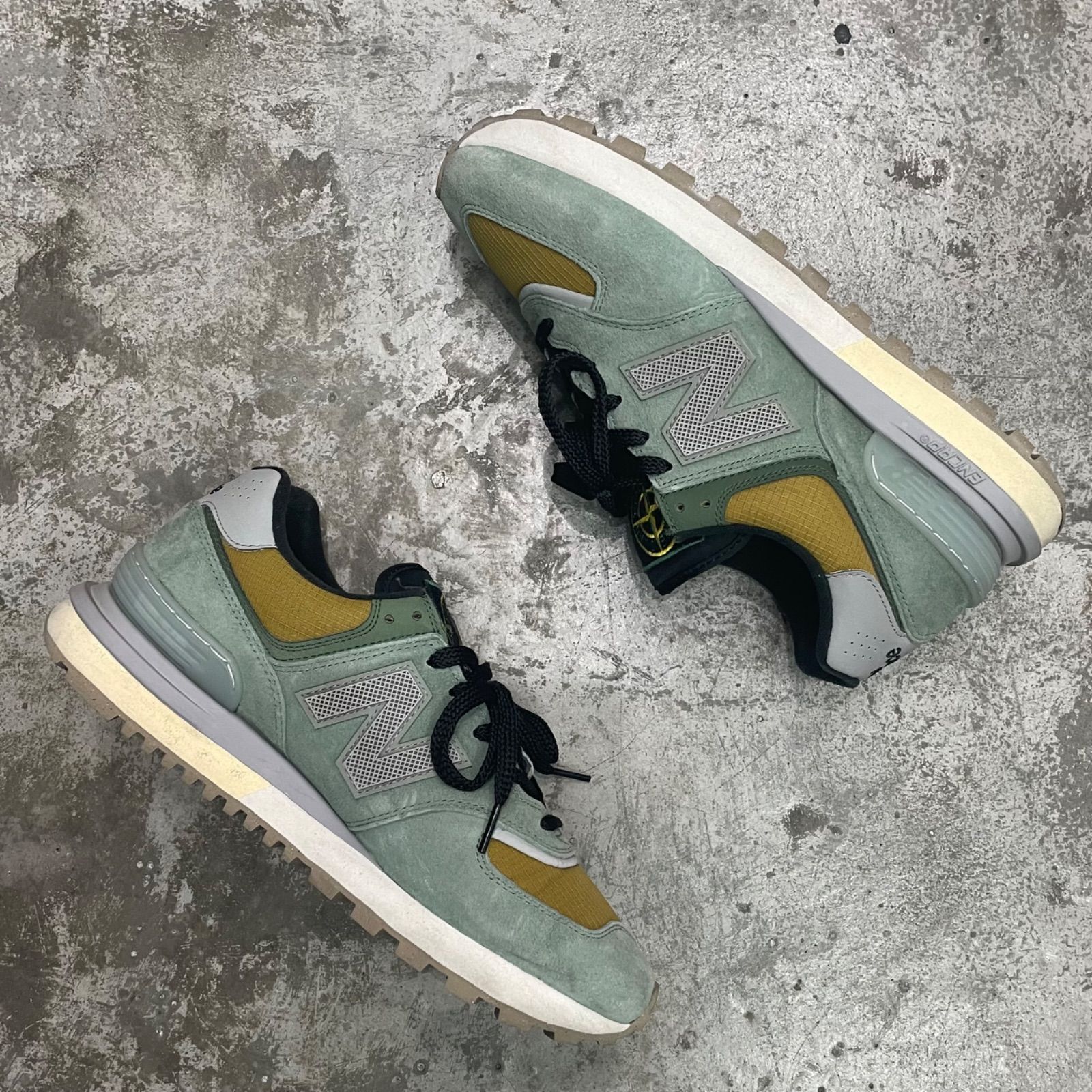 Stone Island New Balance 574 Legacy Green Clay レガシー スニーカー  