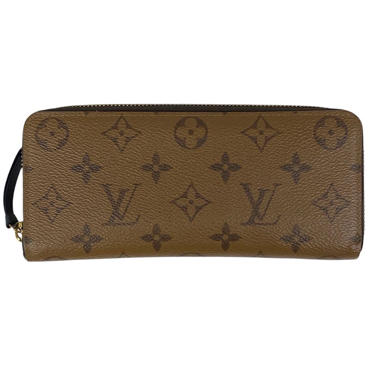 ルイ ヴィトン Louis Vuitton ポルトフォイユ クレマンス ラウンドファスナー 長財布 モノグラムリバース ブラウン M82336 レディース