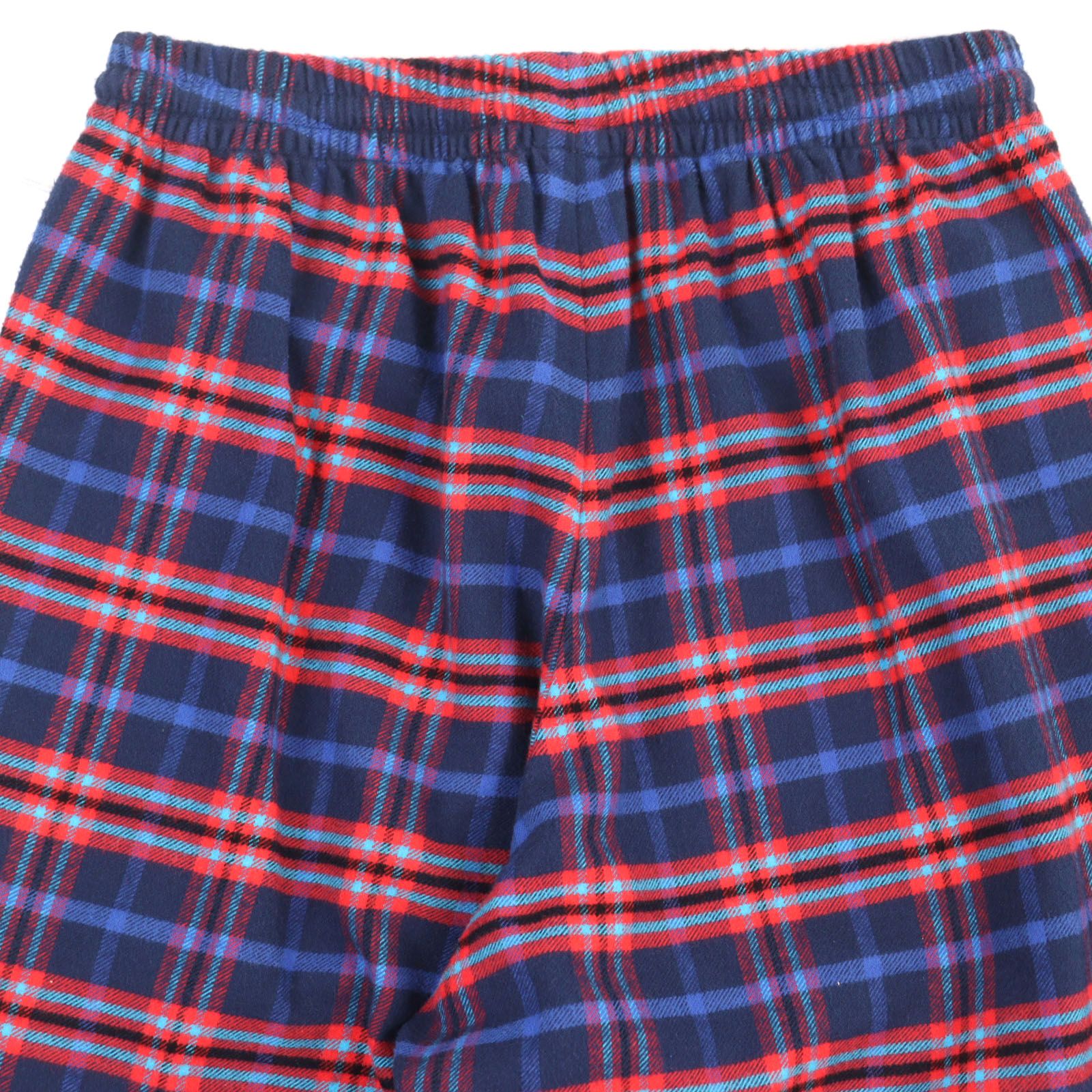 ドンドン見直し ○BALENCIAGA バレンシアガ 508491 CHECK FLANNEL PANT コットン ロゴ刺繍 裾ジップ チェックイージーパンツ レッド ブルー XS イタリア製 正規品 メンズ