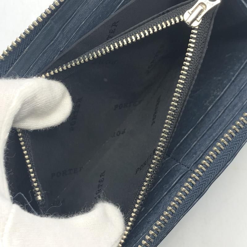  PORTER CURRENT LONG WALLET ネイビー 状態考慮 ポーター 17 その他 小物