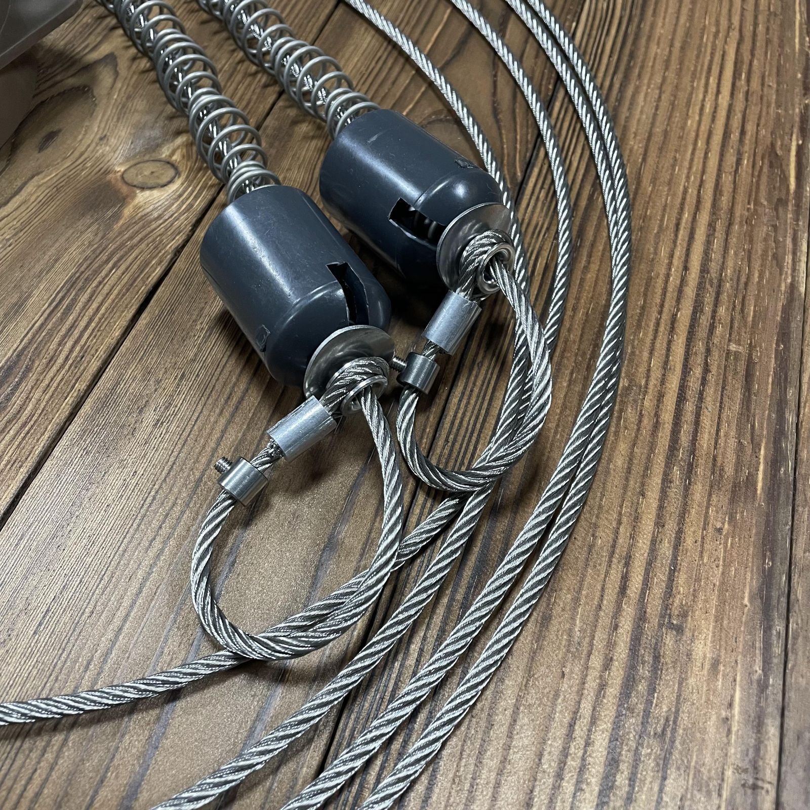 10本 強力 くくりワイヤー くくり罠 1400mm ワイヤ 押しバネ