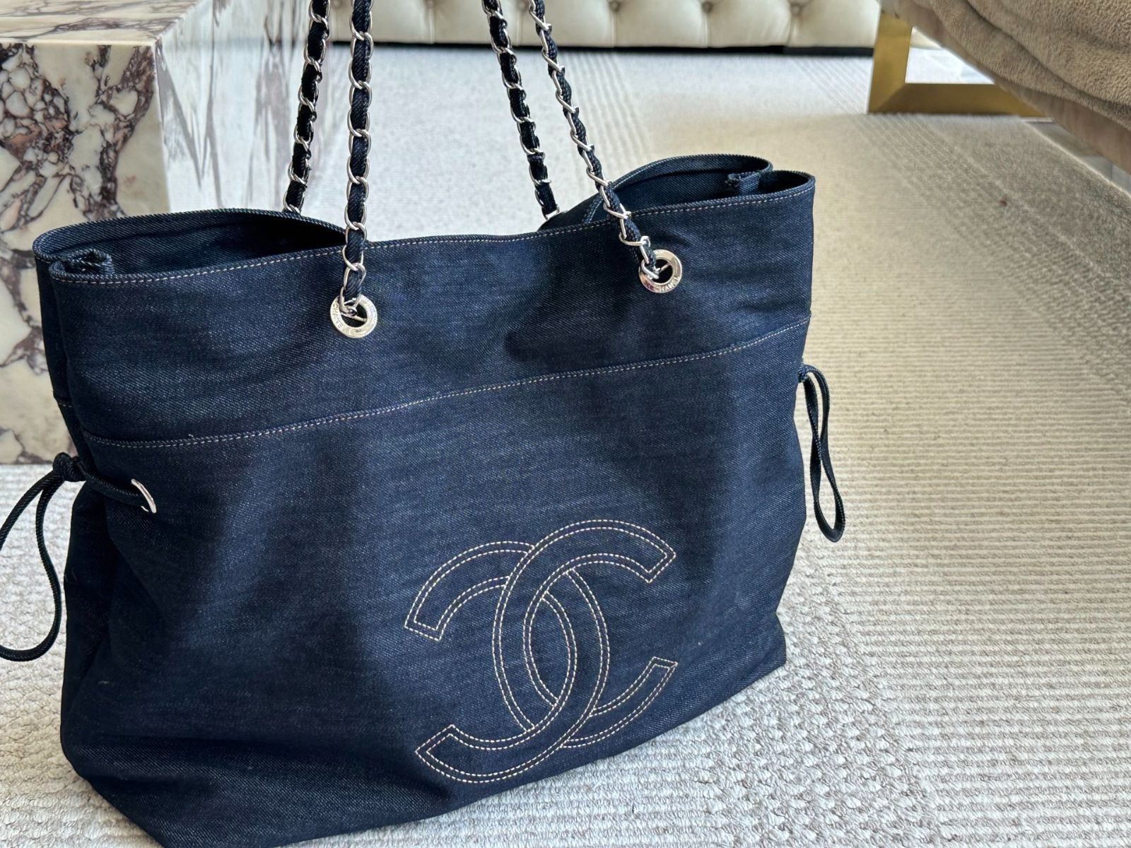 シャネル ロゴ 2way トートバッグ CHANEL シャネル ボーイシャネルトートバッグ ブラック GP