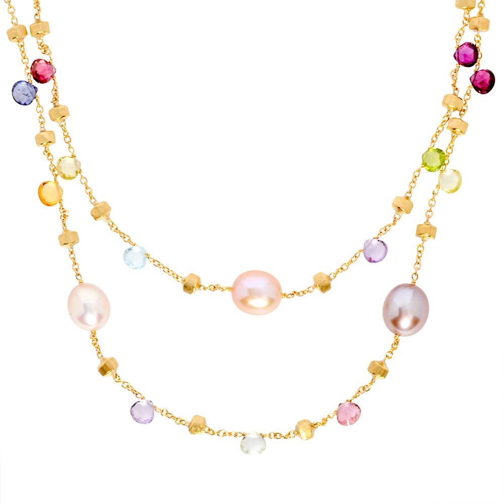 Marco Bicego マルコビチェゴ マルチカラー K18 ネックレス